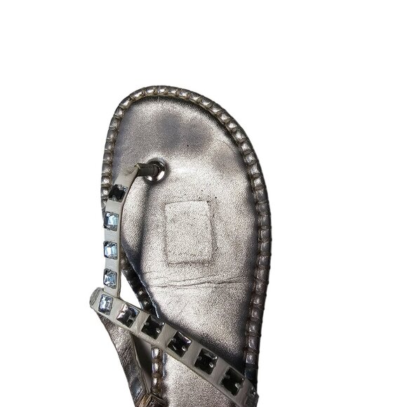 Cole Haan Women's leather silver Embellished Sandals size 9 - Picture 11 of 14